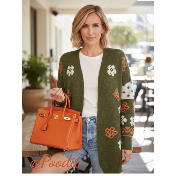 Baevely Sweaters - BAEVELY multicolored open front cardigan size S M L